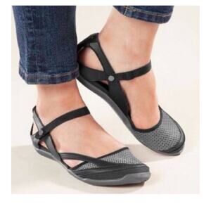 Teva Northwater Sport Sandal Water Mary Jane Black Gray Mesh Anatomic Foot Sz 9